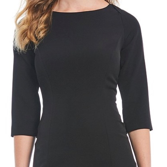 Antonio Melani Cheyenne Crepe Dress Black Sz 0 - Picture 3 of 11